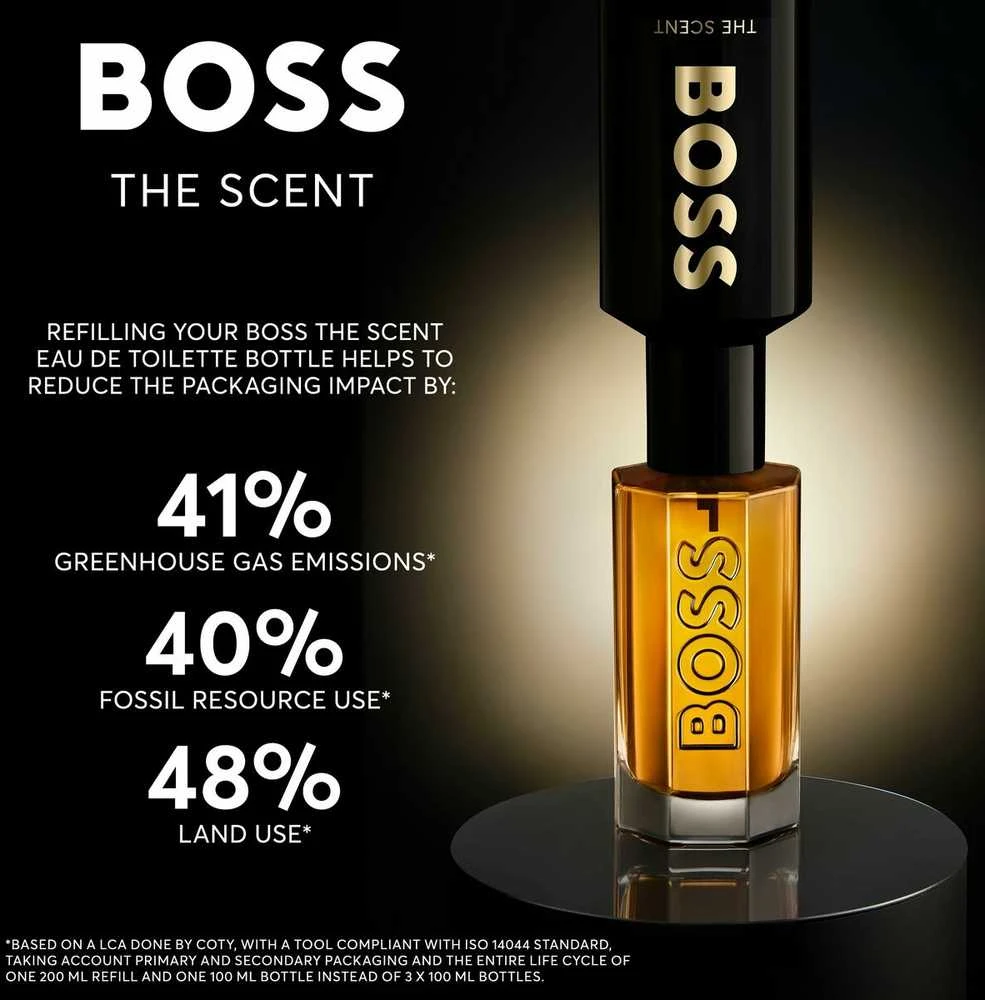 HUGO BOSS Boss The Scent Refill EDT tualetinio vandens papildymas, 200 ml