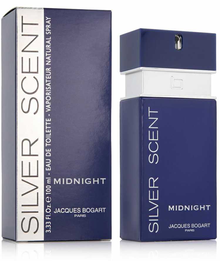 Jacques Bogart Sidabrinis Scent Midnight EDT tualetinis vanduo vyrams, 100 ml