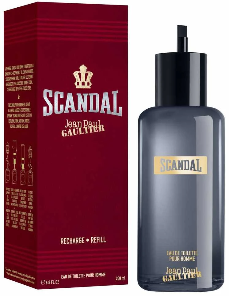 Jean Paul Gaultier Scandal Pour Homme EDT tualetinio vandens užpildas, 200 ml