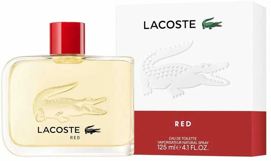Lacoste Raudona EDT tualetinis vanduo vyrams, 125 ml