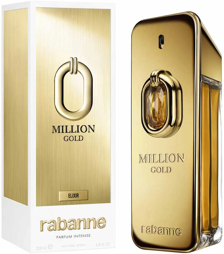 Paco Rabanne Million Gold Eliksyras Parfum Intense Purškiklis, 200 ml
