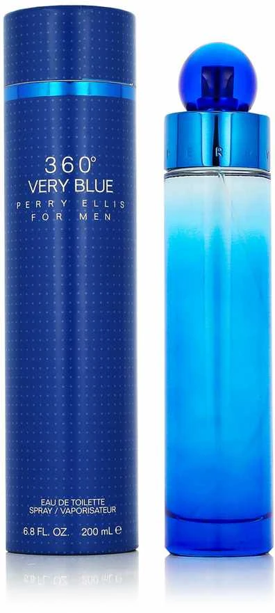 Perry Ellis 360° Very Mėlyna For Men EDT tualetinis vanduo vyrams, 200 ml