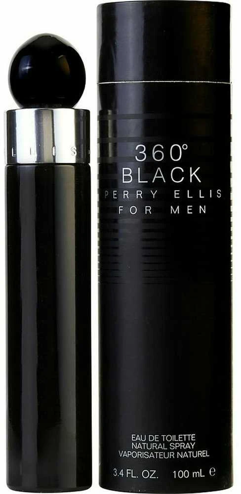 Perry Ellis 360 Juodas EDT tualetinis vanduo vyrams, 100 ml