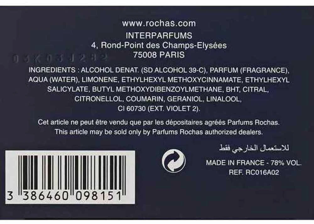 Rochas L´Homme tualetinis vanduo 60ml
