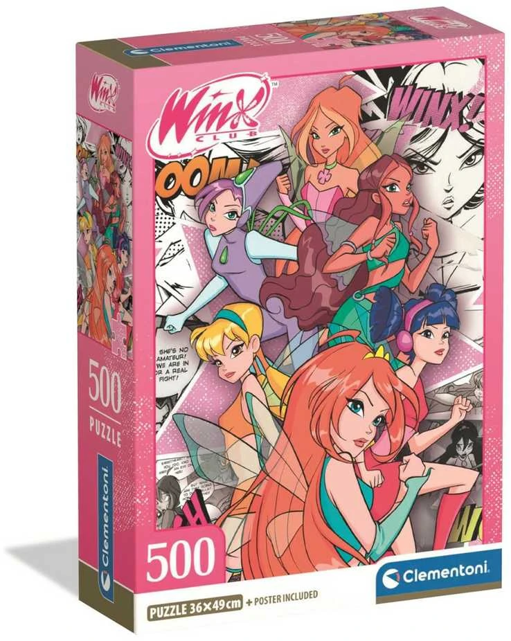 Clementoni Dėlionė 500 vnt. - Winx