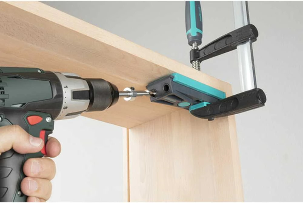 wolfcraft pagalbinis šablonas paslėptų skylių gręžimui 4642000