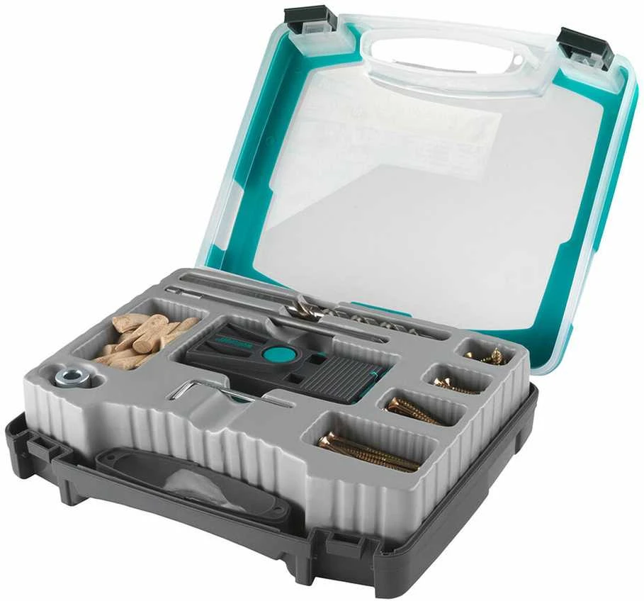 wolfcraft pagalbinis šablonas paslėptų skylių gręžimui 4642000