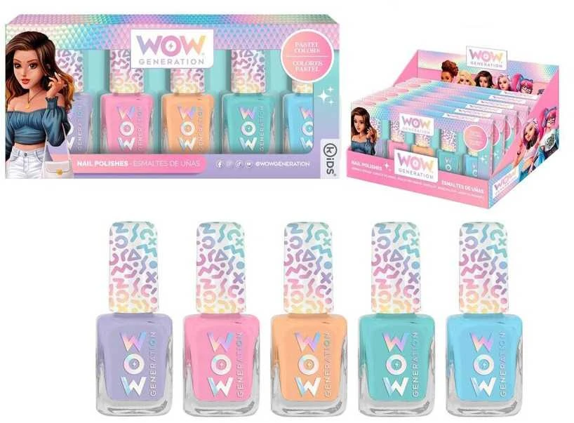 Kids Licensing Wow kartos nagų lako mergaitėms 5 kūriniai