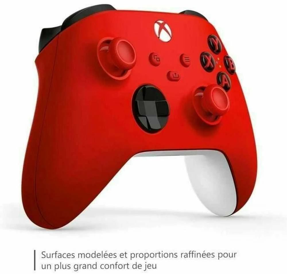 „Microsoft XBOX“ belaidis valdiklis „Raudona Bluetooth“ / USB žaidimų pultas Analoginis / skaitmeninis „XBOX“, „XBOX One“, „XBOX“ serija S, „XBOX“ serija X