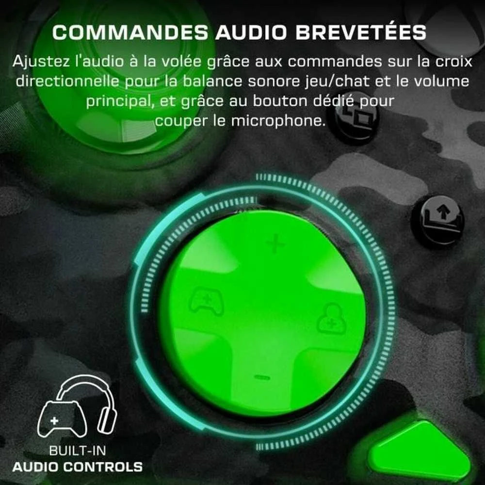 Turtle Beach Rematch Core Laidinis Žaidimų Pultelis | Ghost Camo Juoda/Žalia | XBOX