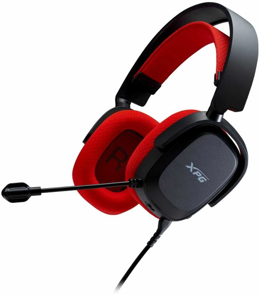 ADATA XPG PRECOG STUDIO ausinės su raudonomis pagalvėlėmis