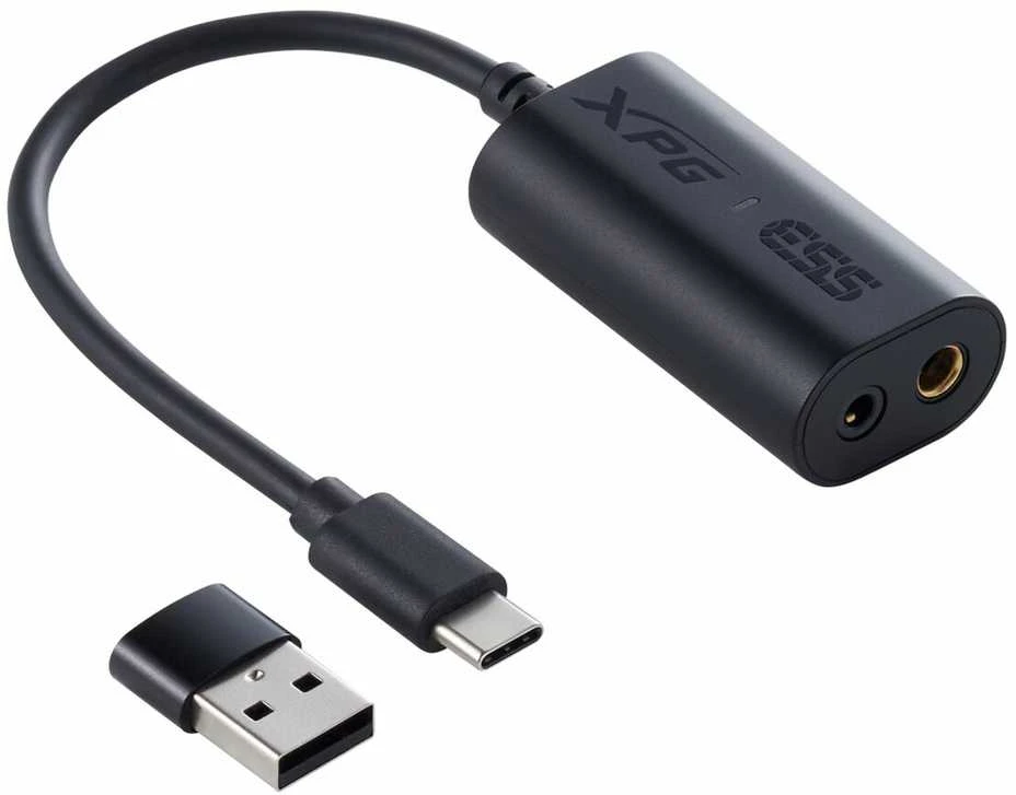 ADATA XPG žaidimų ausinės PRECOG STUDIO, laidinės, 4,4 mm lizdas, USB, USB-C, juodos