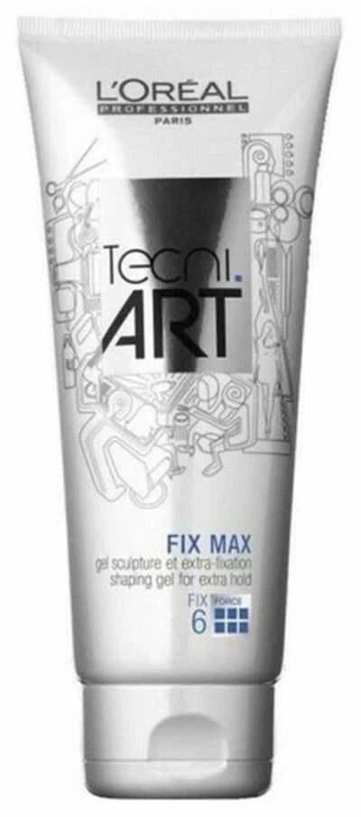 Stiprios fiksacijos plaukų želė L'oreal Professionnel Tecni Art Fix Max Gel 200 ml