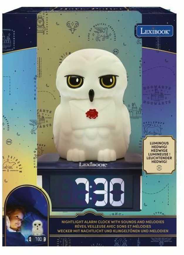 Skaitmeninis žadintuvas naktinė lempa LEXIBOOK - Hedviga - 3D šviesus ir garsus - Vaikams