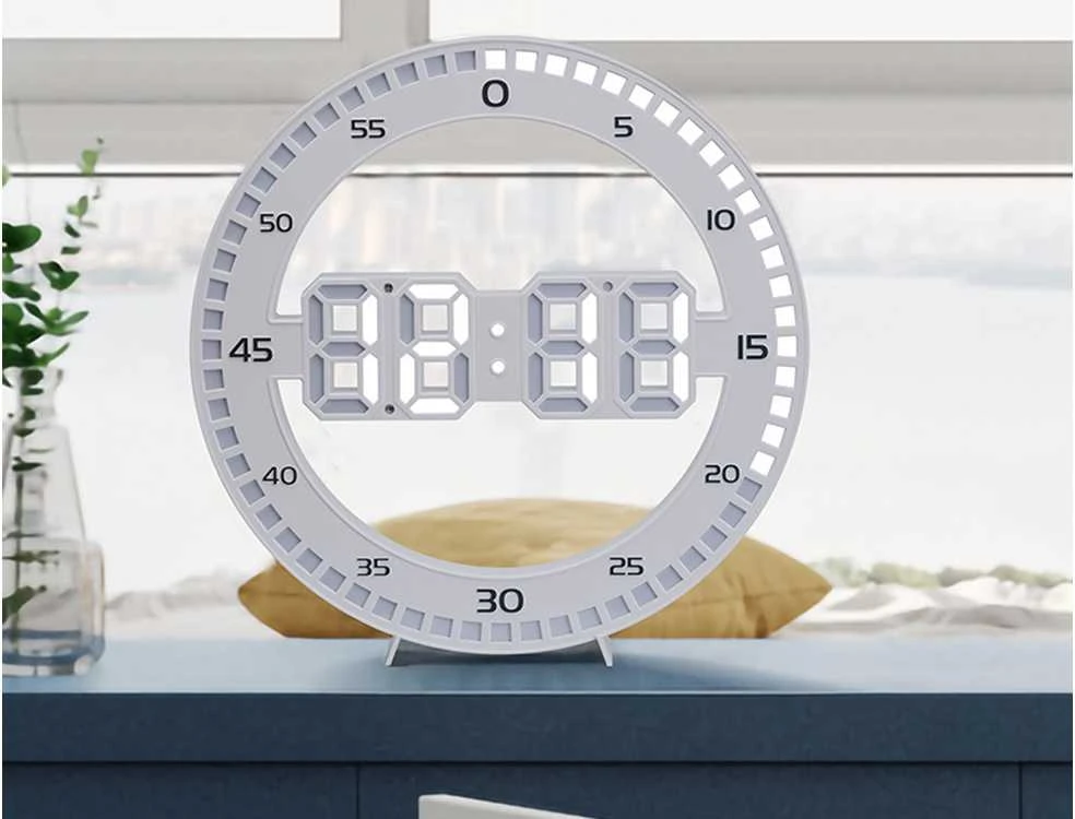 Elektroninis LED laikrodis su žadintuvu ir termometru
