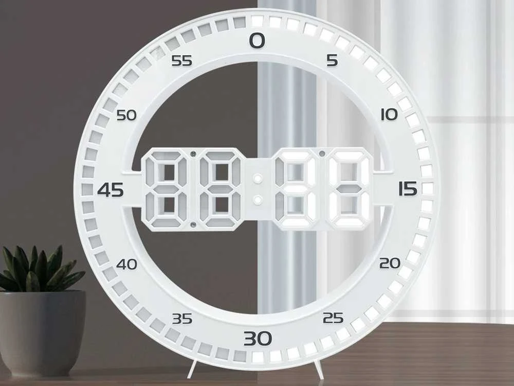 Elektroninis LED laikrodis su žadintuvu ir termometru