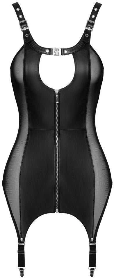 Leder Strapskleid S