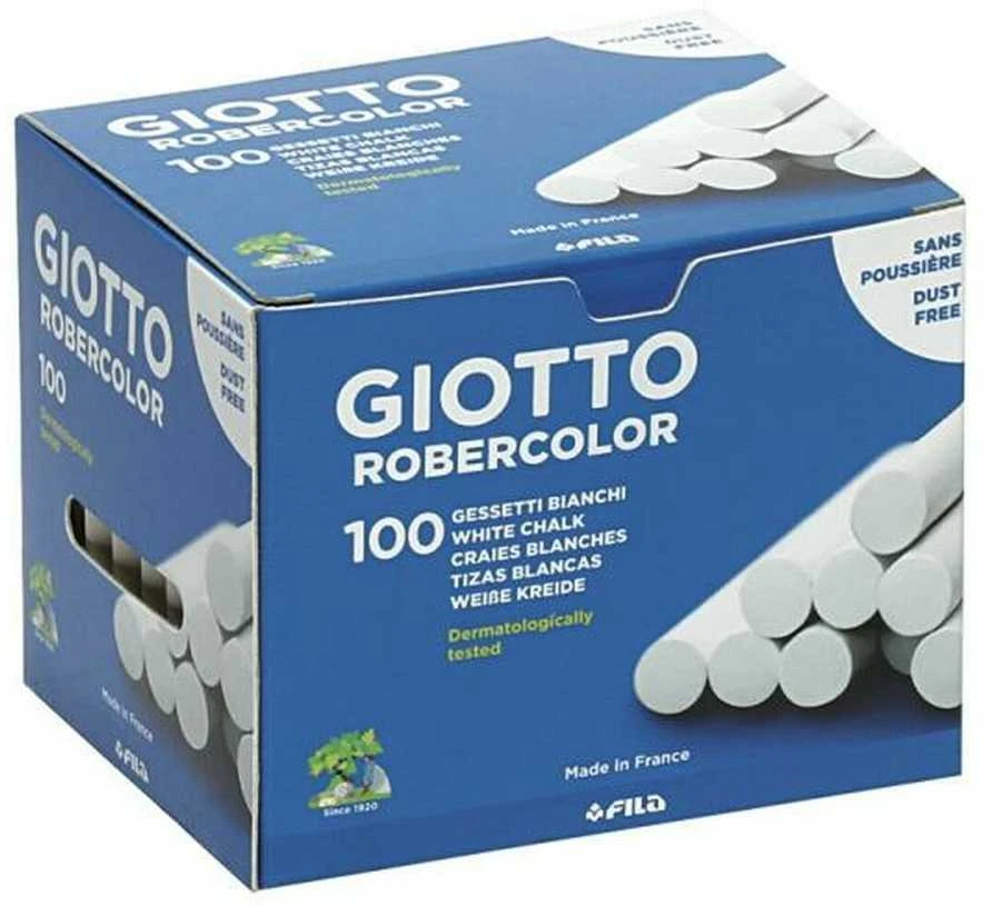Kreida Fila Giotto, apvali, 100vnt, baltos spalvos