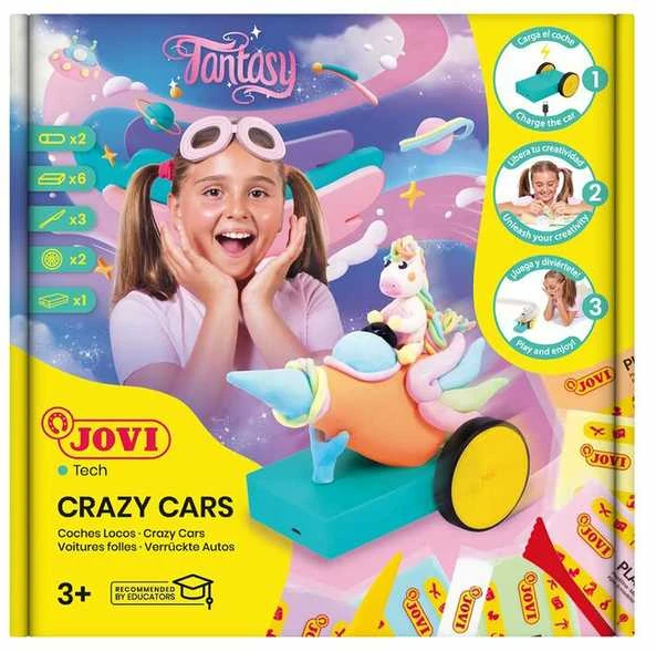Pašėlę lenktyniniai automobiliai JOVITECH rinkinys. Pastelinės splavos