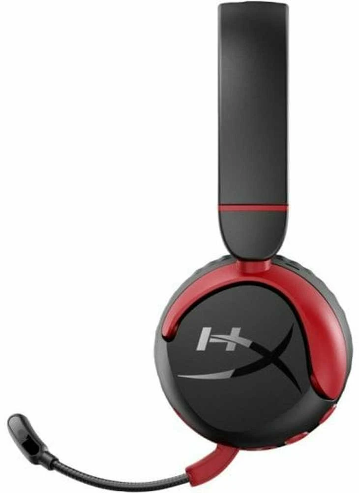 Belaidės žaidimų ausinės HP HyperX Cloud Mini (7G8F1AA), Juodos ir raudonos spalvos