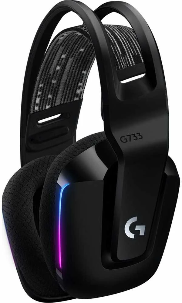 Belaidės ausinės Logitech G733 Lightspeed, Juodos spalvos