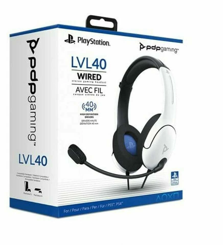 PDP LVL40 laidinės ausinės PS4/PS5 | 3.5mm