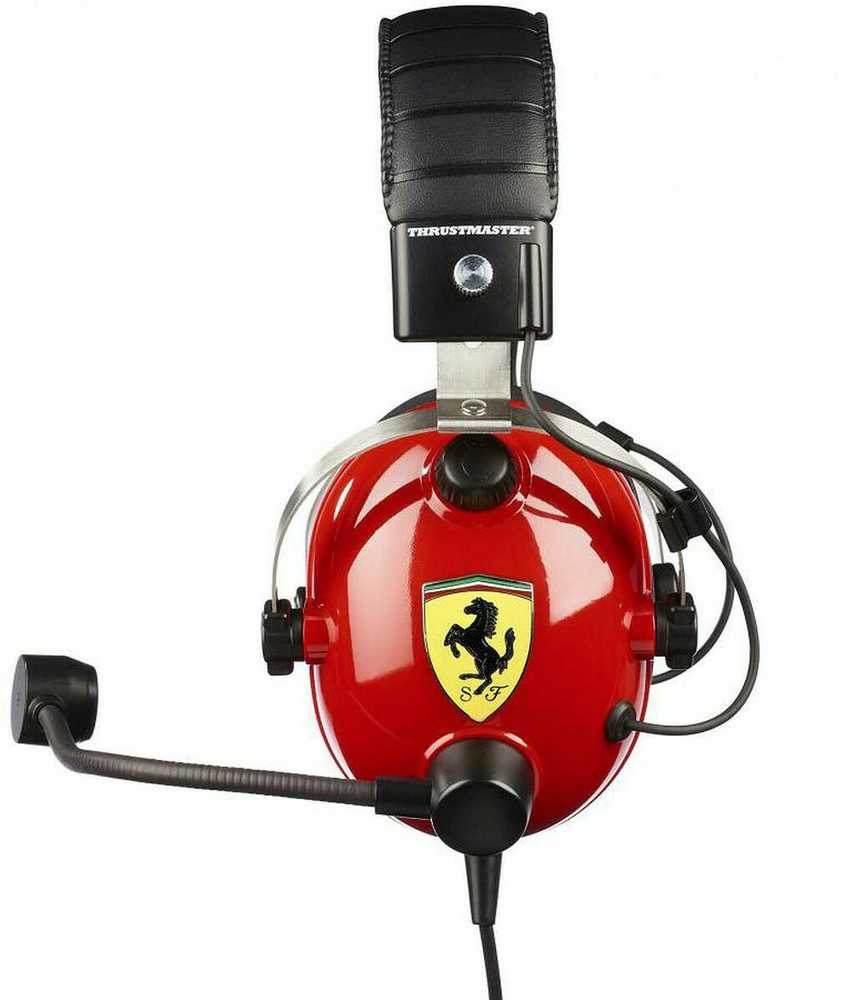 Thrustmaster | Ausinės Žaidimams | DTS T Racing Scuderia Ferrari Edition | su laidu | Over-Ear | Raudona/Juodas