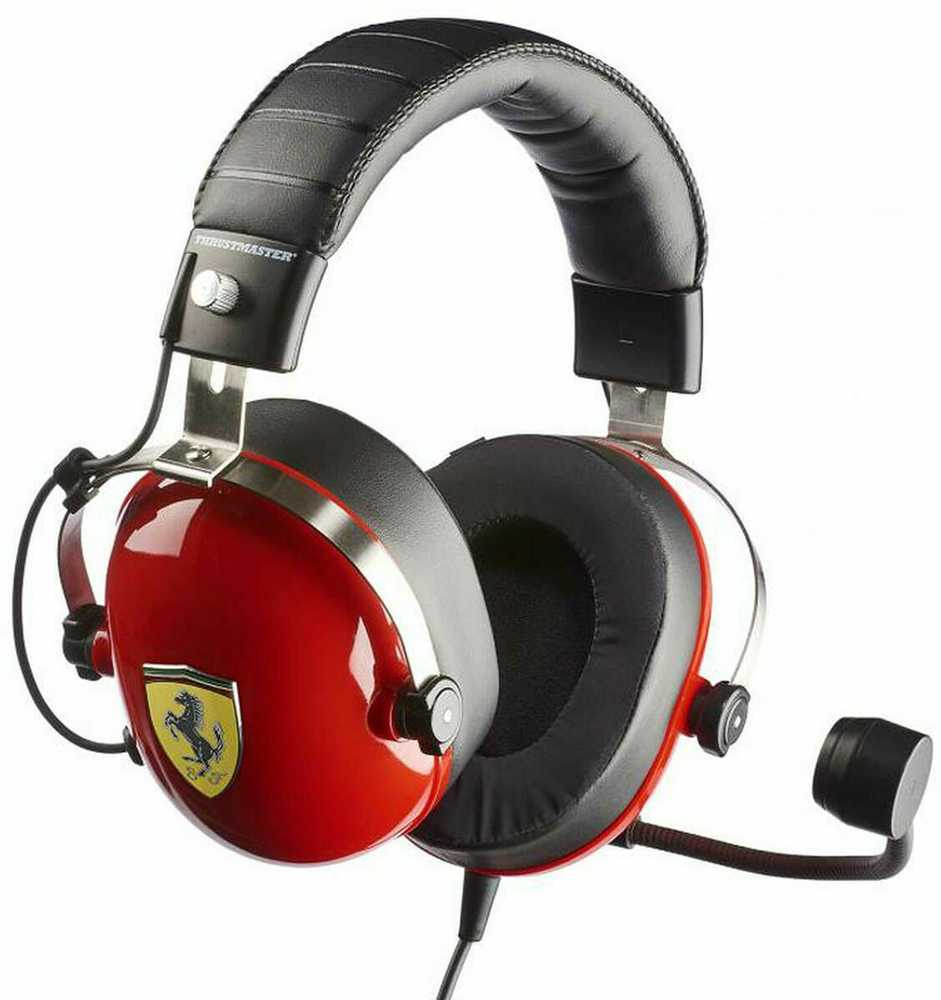 Thrustmaster | Ausinės Žaidimams | DTS T Racing Scuderia Ferrari Edition | su laidu | Over-Ear | Raudona/Juodas