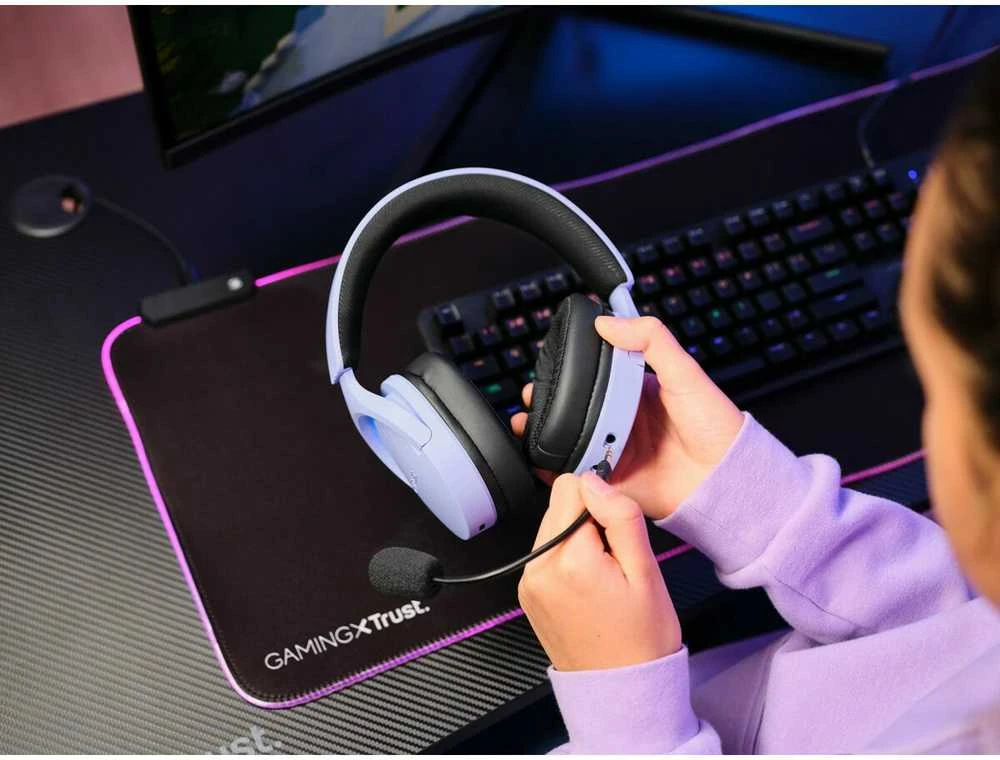 Trust GXT491P Fayzo Belaidės Ausinės Violetinė