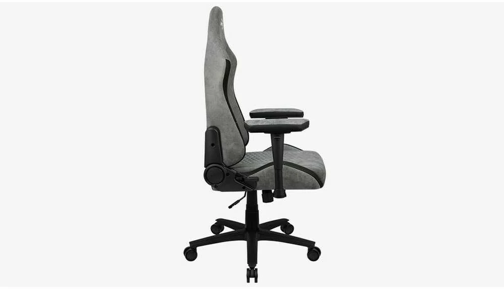 Aerocool Crown AeroSuede Universali žaidimų kėdė Paminkštinta sėdynė Stone Pilkas