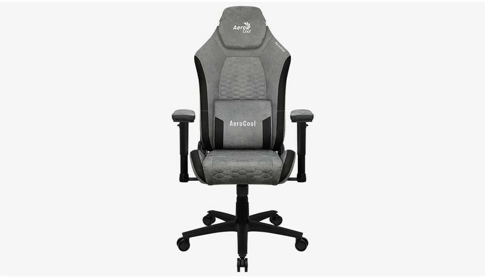 Aerocool Crown AeroSuede Universali žaidimų kėdė Paminkštinta sėdynė Stone Pilkas