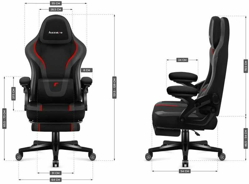 Žaidimų kėdė „Huzaro Force 4.6 Carbon“