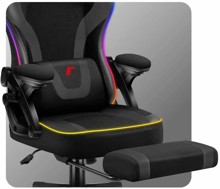 Žaidimų kėdė „Huzaro Force 4.6 Juodas Mesh RGB Smart“