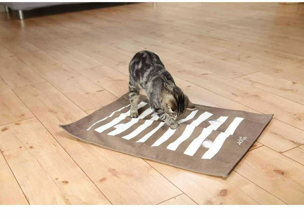 Trixie Cat Antklodė, Cat Activity, 70 × 50 cm, ruda / kreminė
