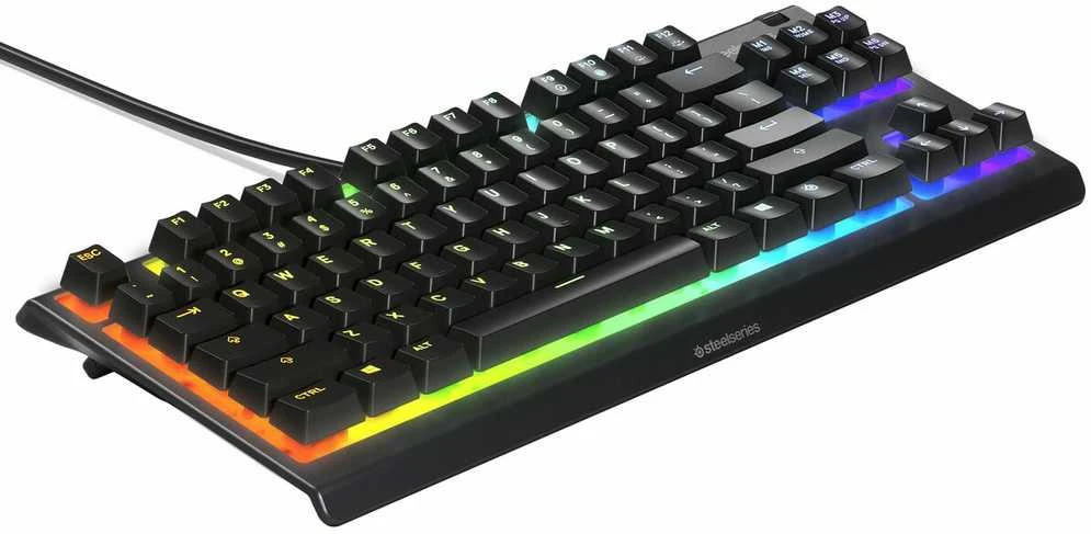 Žaidimų klaviatūra SteelSeries Apex 3 TKL, US kalba, Juodos spalvos