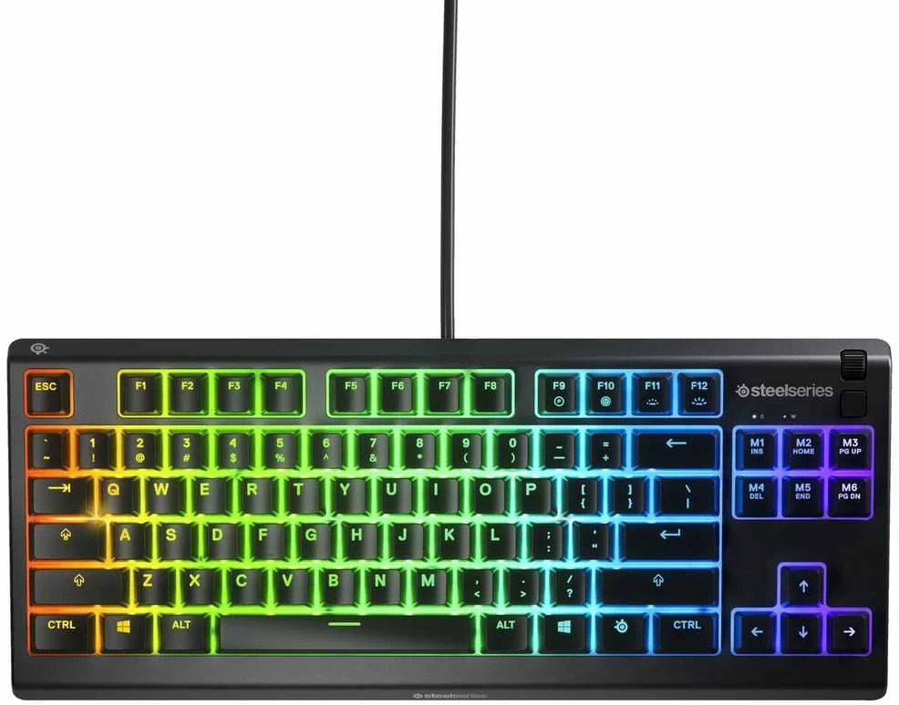 Žaidimų klaviatūra SteelSeries Apex 3 TKL, US kalba, Juodos spalvos