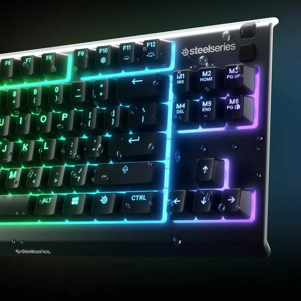 Žaidimų klaviatūra SteelSeries Apex 3 TKL, US kalba, Juodos spalvos