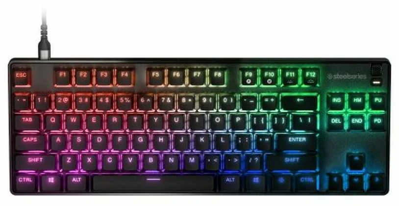 Klaviatūra su laidu SteelSeries Apex 9 TKL, US kalba, Juodos spalvos