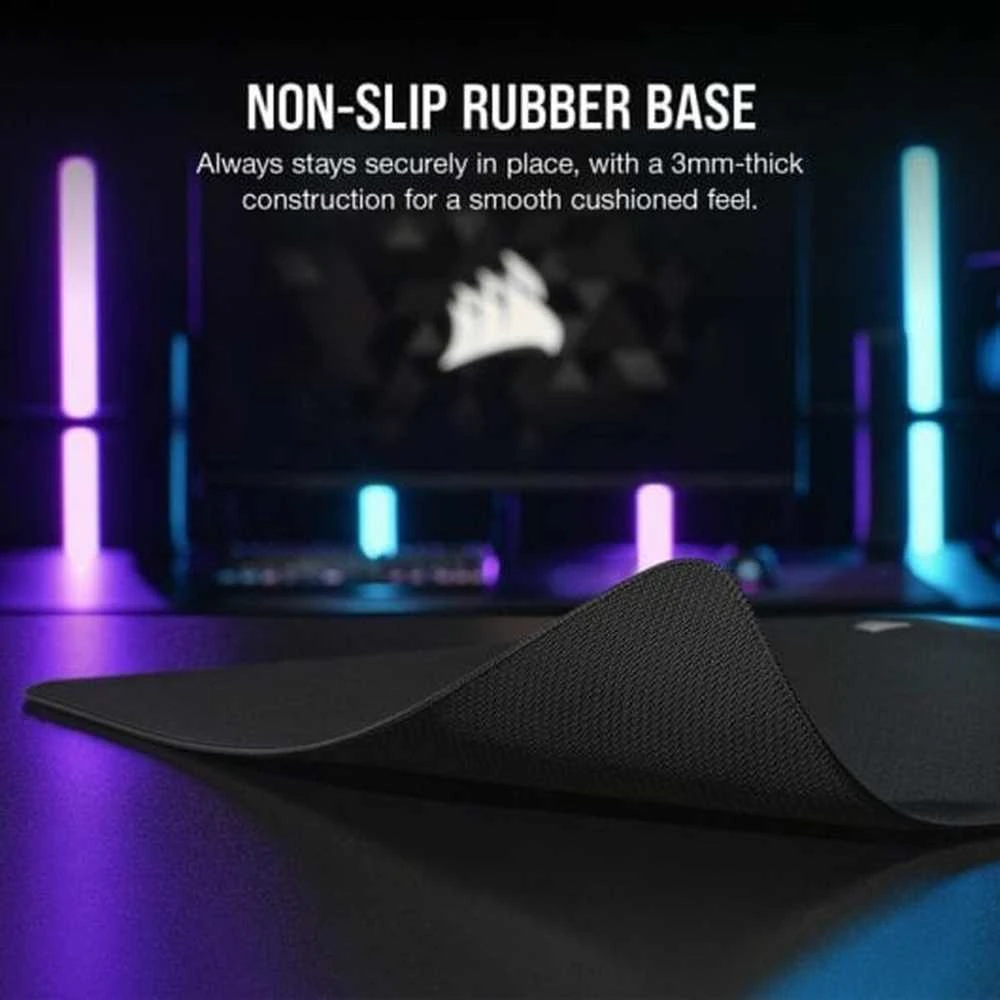 Corsair MM500 v2 Hybrid Fabric Pelės kilimėlis žaidimams, large – juodos spalvos