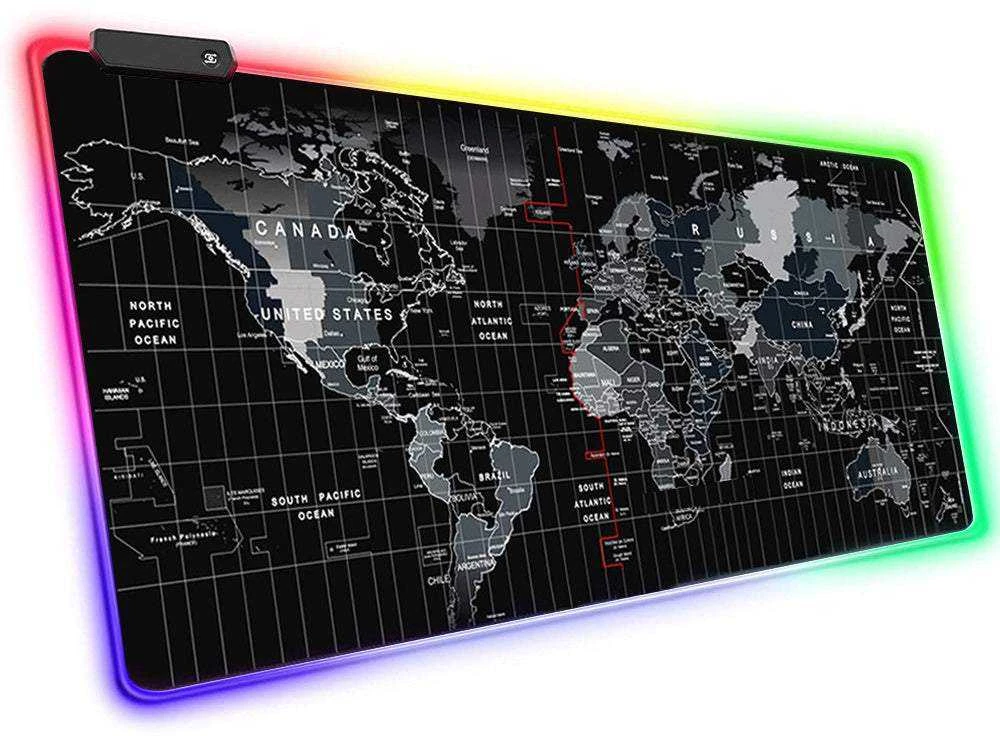 Žaidimų kilimėlis pelės su LED apšvietimu, XXXL, 90x40 cm