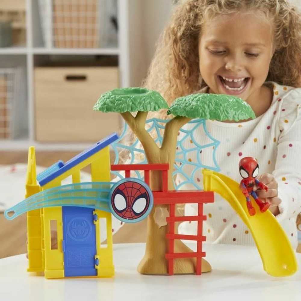 Hasbro Spidey Spidey žaidimų aikštelės dėžutės rinkinys, su 10 cm Spidey figūrėle, nuo 3 metų, Marvel Spidey ir jo nepaprasti draugai