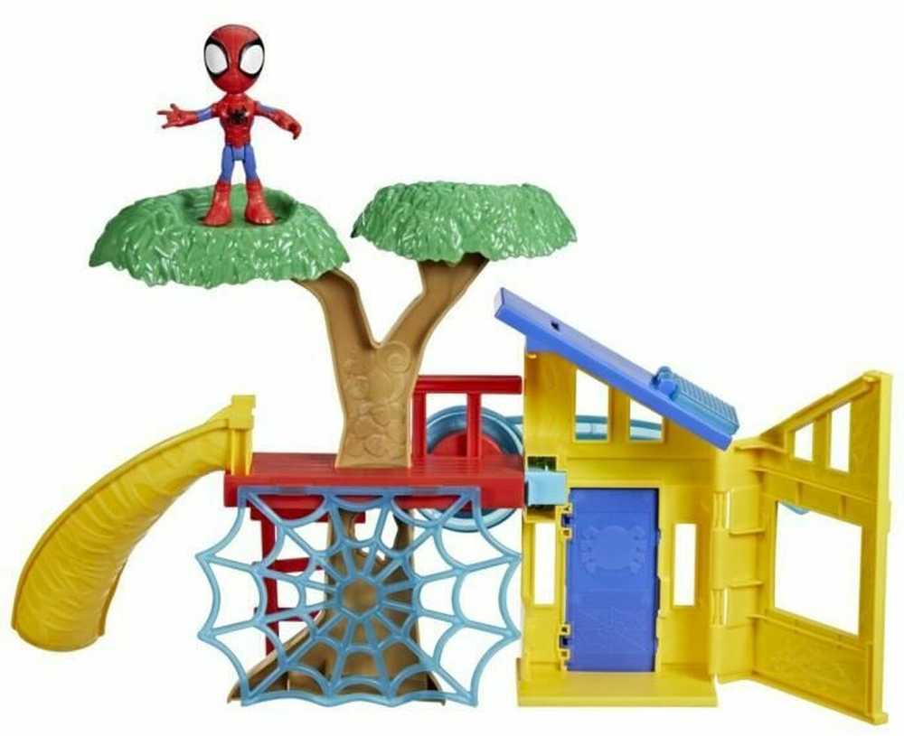 Hasbro Spidey Spidey žaidimų aikštelės dėžutės rinkinys, su 10 cm Spidey figūrėle, nuo 3 metų, Marvel Spidey ir jo nepaprasti draugai
