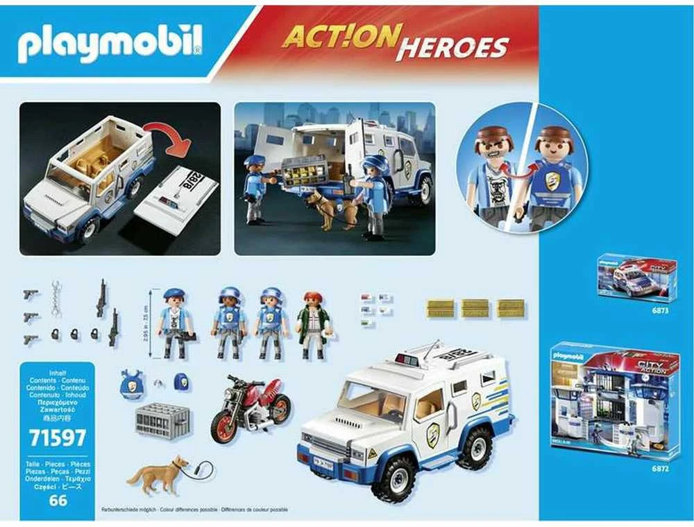 Playmobil Action Heroes 71597 Money Transporter