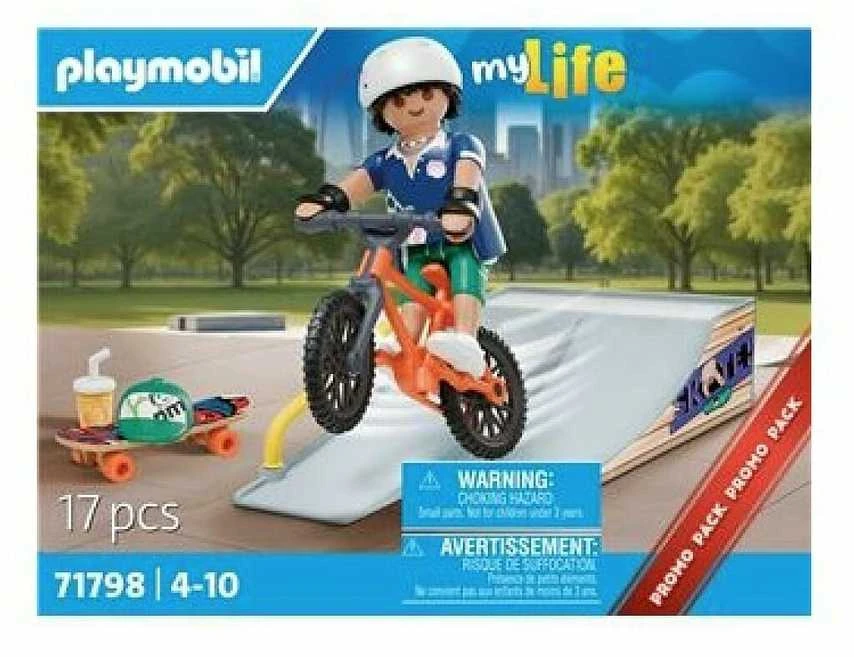 PLAYMOBIL - Mano gyvenimas: Riedlentininkas su rampa (71798)