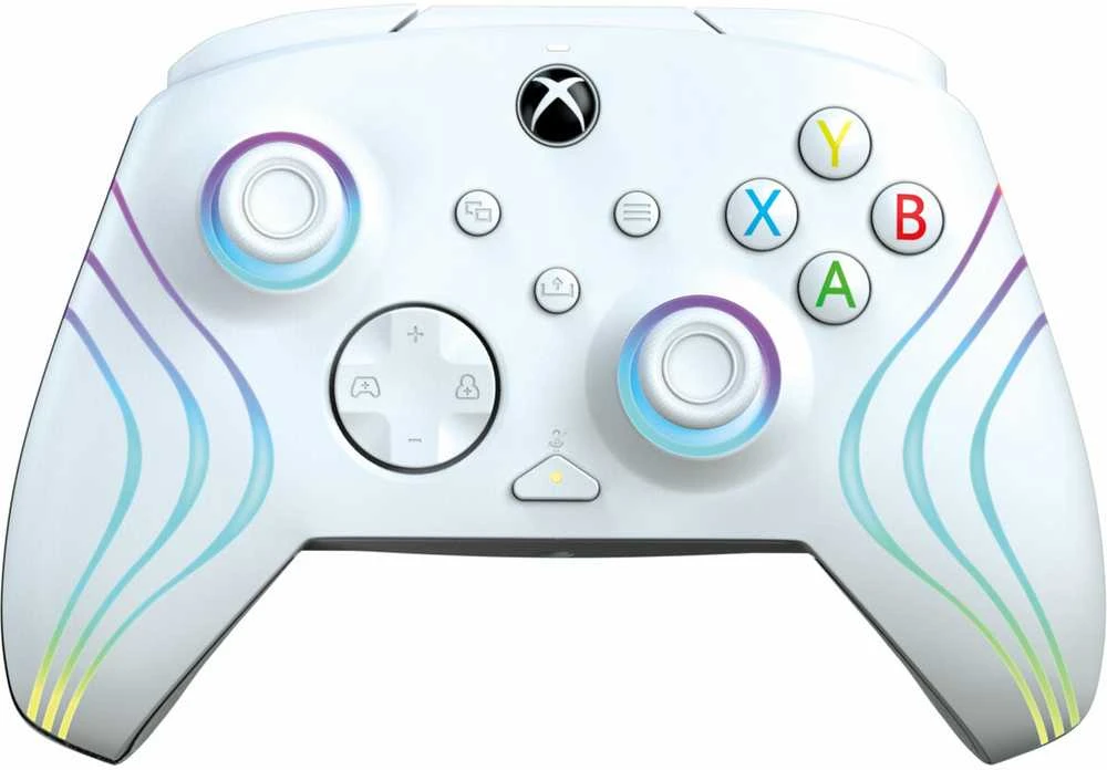 PDP XBOX Series X/S ir PC baltas laidinis valdiklis (Afterglow Wave)