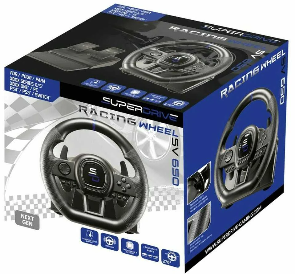 Subsonic Superdrive SV 650 – PS4/PS3/XBOX One, X/S / jungiklis / kompiuteris