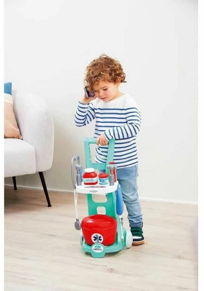 Simba Little Doctor's Set Gydytojo vežimėlis apžiūros įrankių dėžei 12 vnt