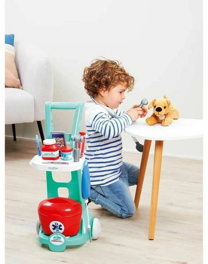 Simba Little Doctor's Set Gydytojo vežimėlis apžiūros įrankių dėžei 12 vnt