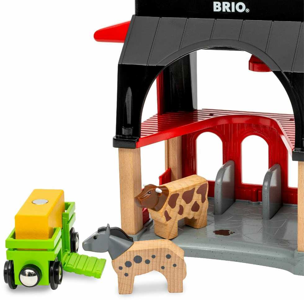 Ravensburger Brio Gyvūnų tvartas, pastatas, 3 metai, įvairiaspalvis