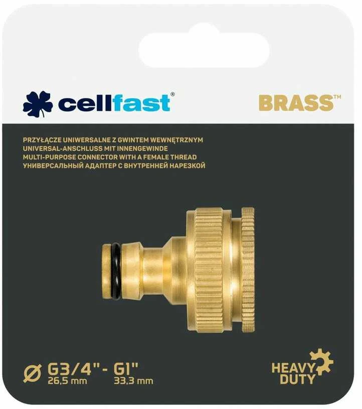 CELLFAST PRZYŁĄCZE NA KRAN MOSIĘŻNE 3/4-1" BRASS